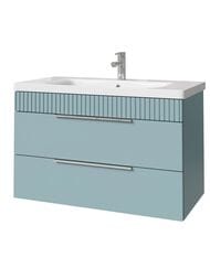 Тумба под раковину Caprigo MONBAR 90 (870х446х550) подвесной, 2 ящика, цвет Антарктида 36313-SF015