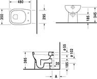 ������ ��������� DURAVIT D-CODE 350�480�385 �������������� ������ 21090900002