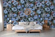 Панно Marburg Smart Art 46720 (2,70х3,18) цветы, синее (рул.)