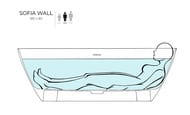 ����� ���������� Salini Sofia Wall S-sense 102513GRH 1800�850�610 ���. ������, ������ RAL �������