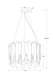 ��������� ���������� Freya Lucrecia (��������) FR5217PL-05FG,IP20,������
