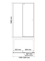 ������� ����� WasserKRAFT Aula 11P 1205x1900 ������ ����������/������� ���� 11P05