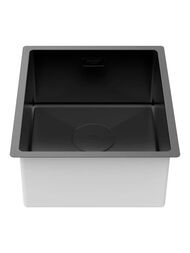 Мойка нерж. сталь NEXT 38 UNI, PM213844-MBN, матовый черный, 380х440мм, Paulmark 1,2мм