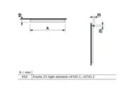 �������������� ��������� LAUFEN Frame25 4.4745.1.900.007.1 (450�25�25) ��������������, LED 4000 Kelvin, ����
