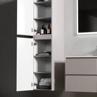 Шкаф-пенал SANCOS Snob R (350x350x1650) подвесной, две дверцы, Doha Soft  PSNR35SM