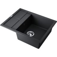 Мойка Omoikiri SUMI 65-BL (650х500х230) врезная, тетогранит, черная 4993670