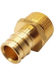 Соединитель РОСТЕРМ Лайт 20х1/2"Н, латунь (Q&E), L20COUP12EXT