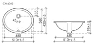 �������� ������������ ����� Ceramicanova Element 500�400�190 ��������, ����� CN6042