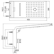 ������� ��� ��������� Bossini Syncro Neb (450x200) �����-������������� �� 3 ������, ���� I00590.030