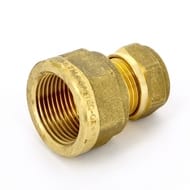 Соединитель для медной трубы, 15х3/4"В обжим, латунь
