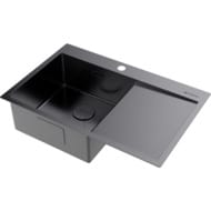 Мойка Omoikiri AKISAME 78-GM-L (780х510х200) монтаж врезной, чаша слева, цв. вороненая сталь 4973099