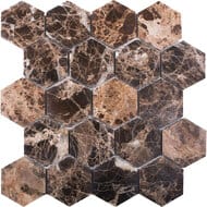 ������� Starmosaic Wild Stone HEXAGON DARK EMPERADOR POLISHED 63x63 (260�282�8) ���������� (��.)