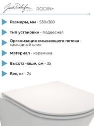 ������ ��������� Jacob Delafon RODIN+ EDY102-00 520�355�400 ������������, ���������, �����