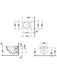 ������ ��������� DURAVIT STARCK 3 540�450�360 � �������� � ����������� 42250900A1