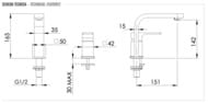 Смеситель для раковины Remer Absolute AU57BO, белый матовый — миниатюра 2