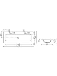 �������� ��������� Ceramicanova Grace 1210�457�137 � 2-�� ���. ��� ���������, ������ CN7016MB