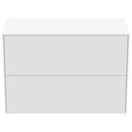 Тумба под раковину Ideal Standard CONCA (800x373x550) 2 ящика, белый, со столешницей T4328Y1 — изображение 2