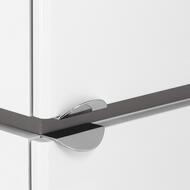 Шкаф-колонна AQUATON Скай 1A238603SY01R 300x240x1473 подвесная, петли справа, белый гл/серый кашемир