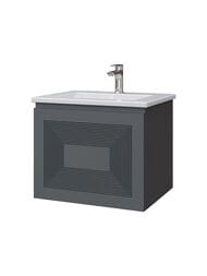 Тумба под раковину Caprigo MODO-Quarta 60 574х497х450 подвесная, 2 ящика, цвет графит 35711-SF-019