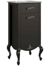 Комод Caprigo Бурже nero lucido 486х1000х421 правый 11065R-020 крышка - стекло
