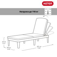 ������� KETER JAIPUR LOUNGER (187,5x58,2x29), ����� ����������