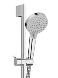 Душевой набор Hansgrohe Vernis Blend 26279000 Vario EcoSmart (лейка 100мм, шланг, штанга 650мм) хром — миниатюра 2