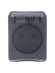 Розетка Systeme Electric ATLASDESIGN с заземлением со шторками 16А 250В IP54 антрацит ATN544045