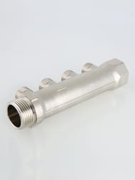 Коллектор VALTEC 1" на 4 выхода 1/2"Н никель VTc.500.N.0604 — изображение 6