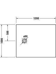 ������� ������ Duravit Sustano 1200�1000��, �����-����� ������� 720278650000000
