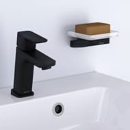 Смеситель для умывальника RAVAK 10° Free black TD F 011.20 с донным клапаном, 145мм черный X070147 — изображение 4