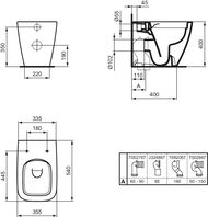 ������ ���������� Ideal Standard i life B 355�540�400 ����, ������������, ����� T461601