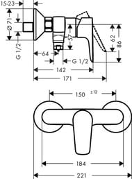 ��������� Hansgrohe Talis E 71760000 ��� ����, ������������, ����
