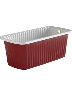 Ванна MIGLIORE OLIVIA 174x83 panello красная, фурнитура золото 24238