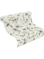 Обои виниловые на флизелине Rasch Cuisine/Florentine (0,53x10,05) цветы, сиреневые 447323 (рул.)
