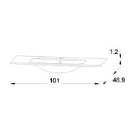 ��������-���������� Jacob Delafon Nona EB1885RU-DE1 100 ��, 1 ����, ������, ����� �������