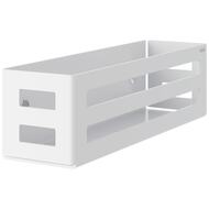 Корзинка для мыла Keuco 320х96 мм, настенная, съемная, со сливными прорезями, белый мат. 24954510000