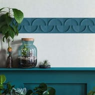 Обои виниловые на флизелине Marburg Shades Iconic (0,53х10,05) геометрия, синие 34470 (рул.)