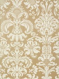 Обои бумажные Thibaut Damask Resource 4 (0,686х8,22) орнамент, бежевые T89173 (рулон)