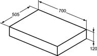 ���������� Ideal Standard ADAPTO 700�500 ��� ������, ����� ������ U8406FX