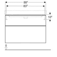 ����� ��� �������� Geberit Smyle Square (884�470�617) 2 �����, ����� 500.354.JR.1