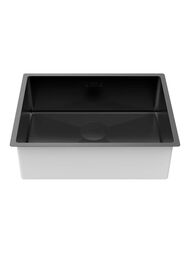 Мойка нерж. сталь NEXT 58 UNI, PM215844-MBN, матовый черный, 580х440мм, Paulmark 1,2мм