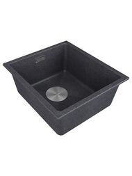 Мойка LUMI 41UNI, IT-GRANIT, LU41-DG, графит, 410х460, Paulmark