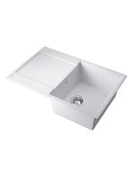 Мойка Omoikiri Daisen-78T WH (780х510х230) врезная, оборачиваемая, тетогранит, цвет: белый 4993522