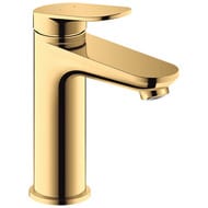Смеситель для раковины Duravit Wave M однозахватный, низкий излив 111мм, цвет: золото WA1020002034