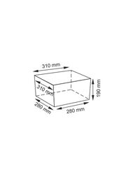 Корзина для ванной комнаты WasserKRAFT Dinkel (30х30х18) плетеная, без крышки WB-580-M