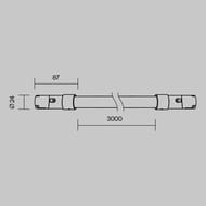 �������� ���������� Maytoni Tau (���) TR209-1-48W3K-B 3000� 48�� 110�, IP20, ������