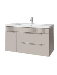 Тумба под раковину Caprigo MONBAR 100 (976х446х550) подвесной, 2 ящика, 1 дверь, Сансет 36315L-SF022