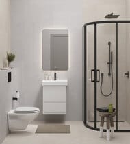 Тумба под раковину KERAMA MARAZZI PRO подвесная с ящиками 450х394х550, белая мат., PRO.50.2\WHT