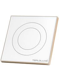 Терморегулятор ТЕПЛОЛЮКС Solus Zen Wi-Fi, программируемый, сенсорный, белый/золото 100000379300