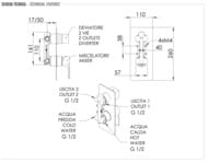 Смеситель для душа Remer Energy EY92, хром — миниатюра 2